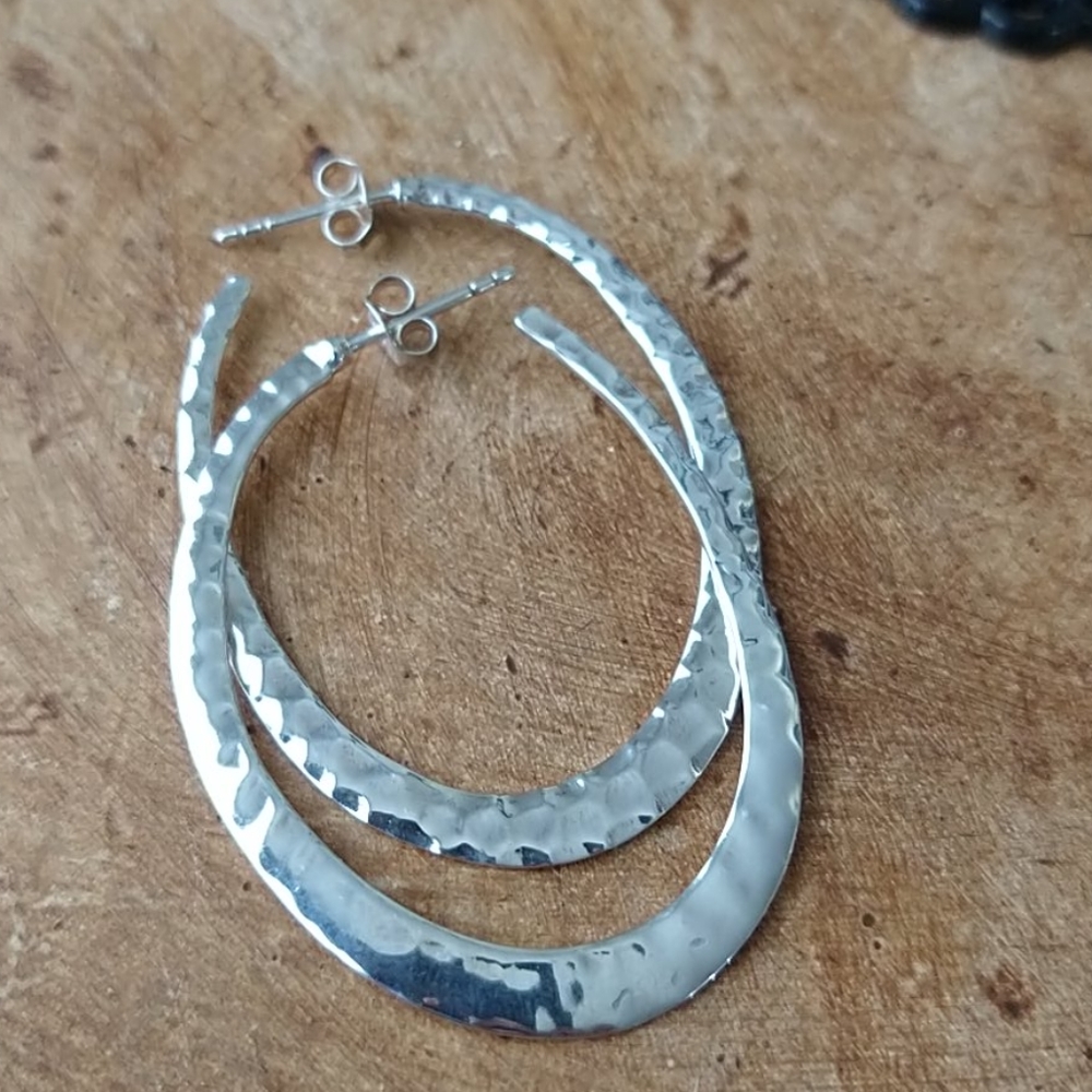 Studio Barse 925 Thai Sterling Silver Hoop Earring - Picture 1 of 5